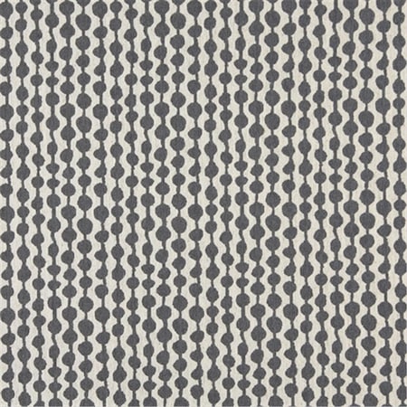 Designer Fabrics 54 in. Wide Cadet Blue And Off White- Circle Striped- Designer Quality Upholstery Fabric K0010B